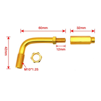 Ajustador de Cable de Acelerador de Aluminio CNC XYRACING de 90 Grados, Tornillo Ajustable M10 para ATV/UTV con 6 Meses de Garantía