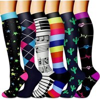 OEM Chaussettes de compression unisexes respirantes pour femmes avec logo personnalisé