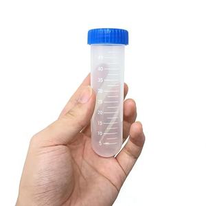 वर्नरलैब 50 मिलीलीटर राउंड बॉटम प्लास्टिक लैब सेंट्रीफ्यूज ट्यूब प्रयोगशाला परीक्षण ट्यूब स्क्रू कैप के साथ - Product Image 1