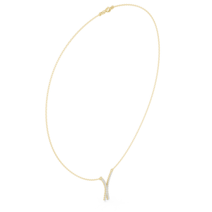 Collier Lariat Haut de Gamme Designer avec Diamants Pavés Entrecroisés en X, Bijou Personnalisé, Cadeau pour Femme au Meilleur Prix - Product Image 3