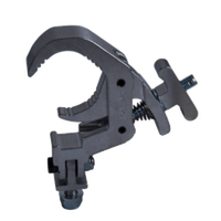 Collier de serrage demi-coupleur robuste en aluminium 6061 T6 de 38-52 mm avec boulon M10 pour poteau d'éclairage DJ