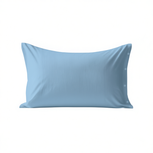 Funda de almohada 100% algodón azul claro tamaño alemán 80x80cm - Product Image 3