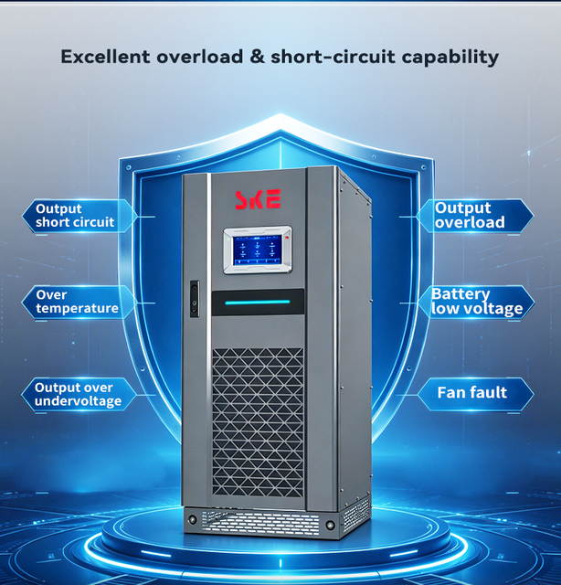 SKE OEM SKGL33 160KS Industrial Three Phase Online UPS 160KVA 384VDC Lithium Battery Double Conversion Pure Sine Wave 0ms
