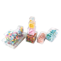 Boîte présentoir à bonbons, conteneurs avec couvercles, boîtes pour présentation de sucre de mariage, 10 pièces