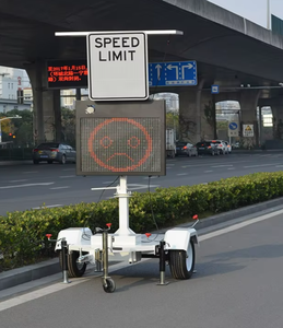 Cina produttore per Vms solare segno di traffico a LED riflettente rimorchio segno di velocità limite - Product Image 5
