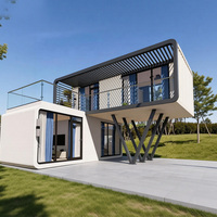 Maison préfabriquée multifonctionnelle à double étage, grande capacité, pour vacances, hébergement et complexe hôtelier