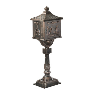 <span class=keywords><strong>Boîte</strong></span> <span class=keywords><strong>aux</strong></span> <span class=keywords><strong>lettres</strong></span> de bureau en aluminium thermolaqué, haute résistance, capacité 10L, avec serrure à clé - Product Image 6