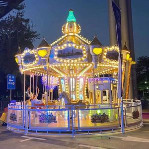 Chevaux de carrousel électriques haut de gamme, manège extérieur pour enfants et adultes, vente en gros disponible - Product Image 5
