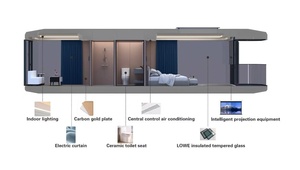 Capsule spatiale modulaire en acier thermique haute performance pour usage extérieur – Le lieu de villégiature tendance sur internet - Product Image 2