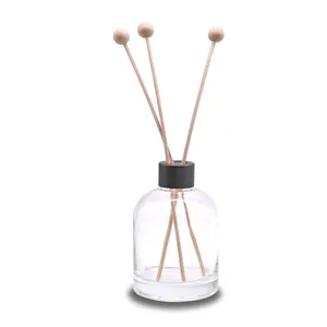 home diffuser large glass bottle with stopper 100ml flat square reed diffuser bottle empty 160ml