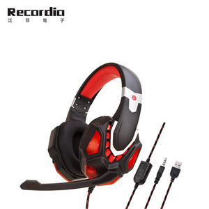 GAE-870 <span class=keywords><strong>Micro</strong></span> Casque <span class=keywords><strong>PS4</strong></span> Ordinateur Dédié Jeu Lumineux Casque DJ Casque Écouteurs Sport - Product Image 3