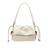 Sac à main OEM de luxe minimaliste en cuir Nappa souple pour femme, sac à bandoulière premium souple avec fermeture éclair, sangle unique, tendance