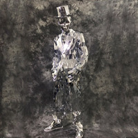 Personnalisable Chanteur Club Scène Danse Performance Porter Argent Miroir Homme Costume Miroir Femmes Robe Verre Robot Costume
