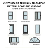 Ventanas Corredizas de Alta Calidad Estilo Americano y Francés con Diseño de Rejilla, Hechas de Aleación de Aluminio