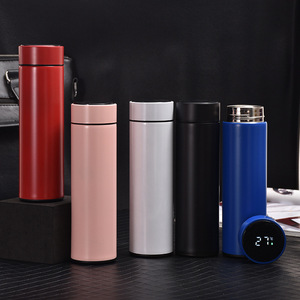 Smart Stainless Steel <b>Thermos</b> Cup With Led Temperature Display Office Portable Water <b>Bottle</b> 304 Stainless Steel Material - Product Image 1