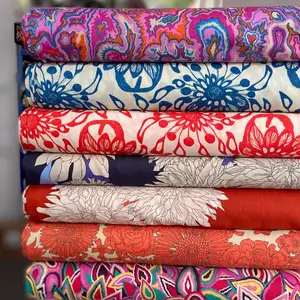 100 puro twill elastico floreale stampa floreale singolo lavorato a maglia liberty london tana prato popeline cotone tessuto jersey stampato digitale
