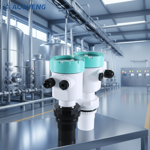 جهاز إرسال مستوى بالموجات فوق الصوتية من الفولاذ المقاوم للصدأ والبلاستيك، نطاق 4-20 مللي أمبير، IP65، شاشة LCD |   مستشعر مستوى غير تلامسي للاستخدامات الصناعية القاسية - Product Image 1