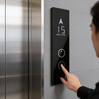 Panneau de commande d'ascenseur avec bouton tactile, panneau COP LOP d'ascenseur, affichage LED