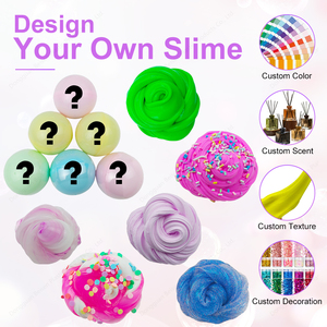 Kit de Slime de Mantequilla OEM para Niños, Slime Transparente Mixto con Bolitas Sorpresa y Chispas, Juguete Sensorial DIY - Product Image 5