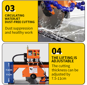 Автоматический высокоточный лазерный станок для резки мраморной плитки под углом 45 градусов, малый многофункциональный камнерезный станок с двигателем - Product Image 5