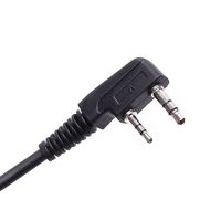 Baofeng UV-82 Dual PTT Headset Earpiece Earphone dengan Mic untuk Baofeng UV-82 UV-8D UV-82L UV-89 UV-82HP Walkie Talkie