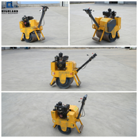 Mini-rouleau compresseur routier de 500 kg avec moteur à essence de 13 CV, directement de l'usine pour la construction