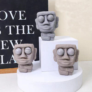 Juguetes de Silicona Personalizados con Forma de Personas de Piedra, Blandos y de Rebote Lento, Divertidos Regalos para Aliviar la Ansiedad, Novedosos Bolas Antiestrés - Product Image 2