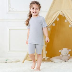 Conjunto de Verano Michley para Niños de 2 a 8 Años, Mono de Bambú de Color Sólido, Atuendo Elegante para Festivales, Regalo Creativo - Product Image 2