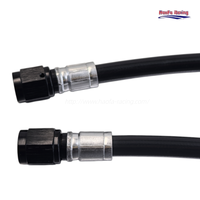 Tuyau PTFE E85 en acier inoxydable Haofa personnalisé AN6 3/8, AN8 1/2, AN10 5/8 avec revêtement PU et raccords PTFE sertis