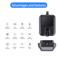 Double caméra de tableau de bord 4K WiFi GPS Carte SIM LBS Positionnement 4G LTE Réseau IOS App pour voitures Enregistreur vidéo CCTV pour Android App