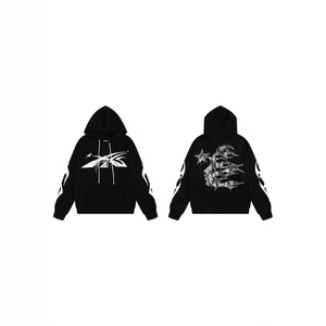 Sudadera con Capucha Personalizada para Hombre, 100% Algodón, Forro Polar Cálido, Estilo Casual Urbano, con Logotipo Bordado, Venta al Por Mayor, Sudadera con Capucha Personalizada con Impresión 3D - Product Image 5