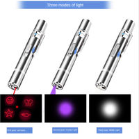 Jouet interactif pour chat Shengfeng, pointeur laser électrique électronique rechargeable par USB, plusieurs motifs, infrarouge, 3 modes