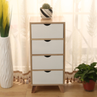 Meubles de chambre à coucher de style nordique, table de chevet en bois, armoires de rangement pour le salon, commode de bureau