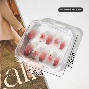 Large Capacity Press on <strong>Nails</strong> Empty <strong>Box</strong> Packaging Transparent Custom Logo High Quality <strong>Nail</strong> Boxes for Press on - Product Image 6