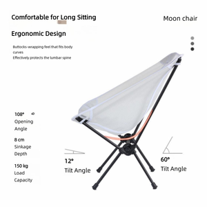 Sillas Plegables para Exteriores, Sillas de Playa y Pesca, Sillas Luna Metálicas Ultraligeras, Venta al Por Mayor - Product Image 2