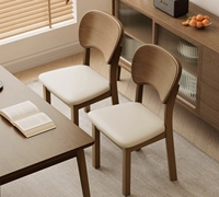 Ensemble de chaises de salle à manger en cuir de luxe, vente en gros, moderne, pour café, restaurant, hôtel, bistrot, mobilier