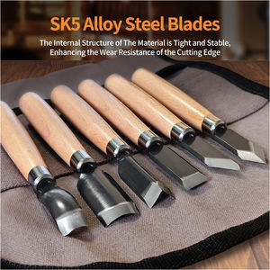 Juego de Cinceles <span class=keywords><strong>para</strong></span> Tallar <span class=keywords><strong>Madera</strong></span> con Hojas de Acero Aleado SK5, Herramientas de Precisión <span class=keywords><strong>para</strong></span> Esculturas Detalladas y Proyectos Hechos a Mano - Product Image 4