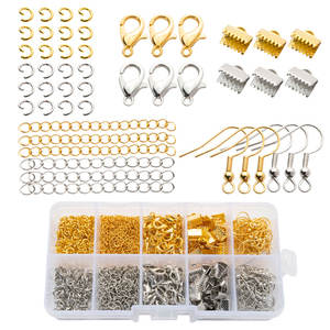 Juego de Ganchos para Pendientes Circulares Individuales, Chapados en Oro y Plata, con Tapas para Cuentas, Accesorios de Joyería Económicos - Product Image 4