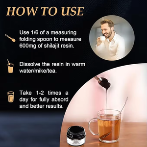 Résine de Shilajit personnalisée Supplément de résine de Shilajit organique pure de l'Himalaya Résine de Shilajit naturelle avec des oligo-éléments de l'acide fulvique - Product Image 6