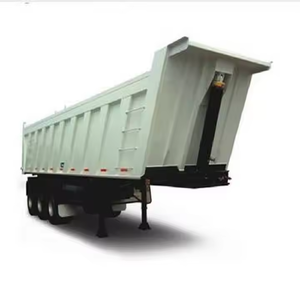 Remorque benne basculante arrière en U à 3, 4 ou 5 essieux, capacité 40, 60 ou 70 tonnes, pour camion semi-remorque, à vendre - Fournisseur d'usine - Product Image 3