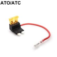 Haute qualité ATC16 jauge fil voiture Circuit ajouter fusible robinet 25A 32V 1 broche lame boîte fusible robinet avec support accessoire pas cher pour voitures