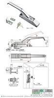 Poignées de porte SK1-778 pour équipement de cuisine commerciale équipement industriel poignée de compression loquet