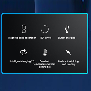 Cargador Magnético para Teléfono de Alta Calidad al por Mayor, 2.4A, Cable de Carga Rápida Magnético con Luz LED de Nailon de 1M, Micro USB - Product Image 5
