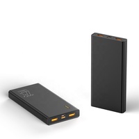 Batería Externa Portátil de Polímero de Litio de 10000 mAh, Estación de Carga Rápida, Carga Inalámbrica, Súper Delgada, para Uso en Exteriores