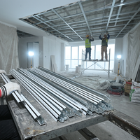 Profilés et rails en acier galvanisé de qualité supérieure pour cloisons de bureaux commerciaux et décoration murale