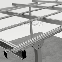 Stock européen, vente en gros, abri de voiture solaire de haute qualité pour 2 voitures, auvent solaire en aluminium pour parking