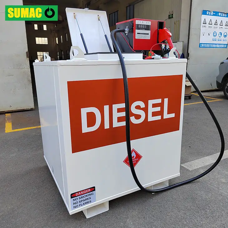 Fabbrica diretta da 1000 litri a doppia parete serbatoio del carburante serbatoio Diesel con pompa in vendita