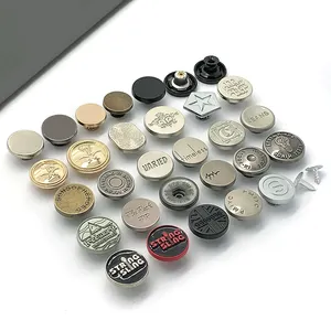 Environmental friendly customized factory direct selling 15 mm 17 mm 18 mm 20 mm black metal handle button