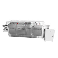 Four commercial électrique tunnel entièrement automatique avec moteur, capacité de 250 kg/h, pour la production de crêpes en forme de feuille et de pain pita