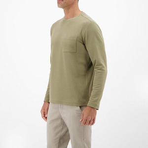 Chemises à manches longues pour hommes en polyester/coton respirant, séchage rapide, écologiques, de haute qualité, coupe classique, décontractées - Product Image 2